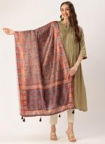 Cotton Multi Colour Daily Wear Printed Dupatta